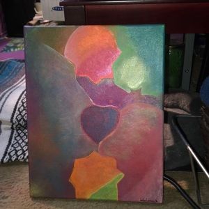 Original acrylic hand painted on canvas ABSTRACT